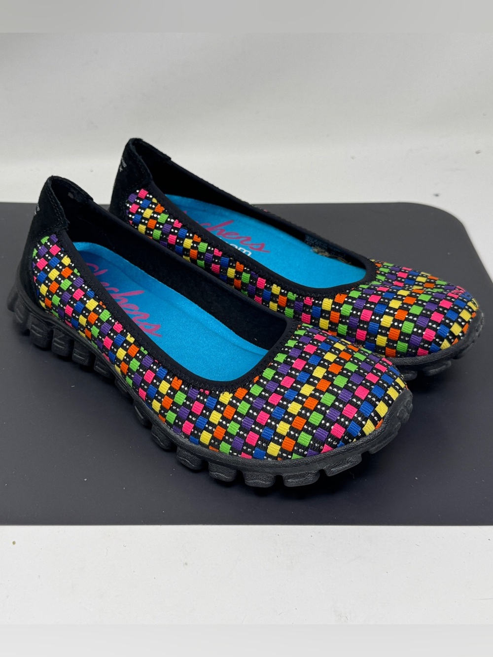 Skechers Multicolor Memory Foam Flats Slip-On Loafers 7